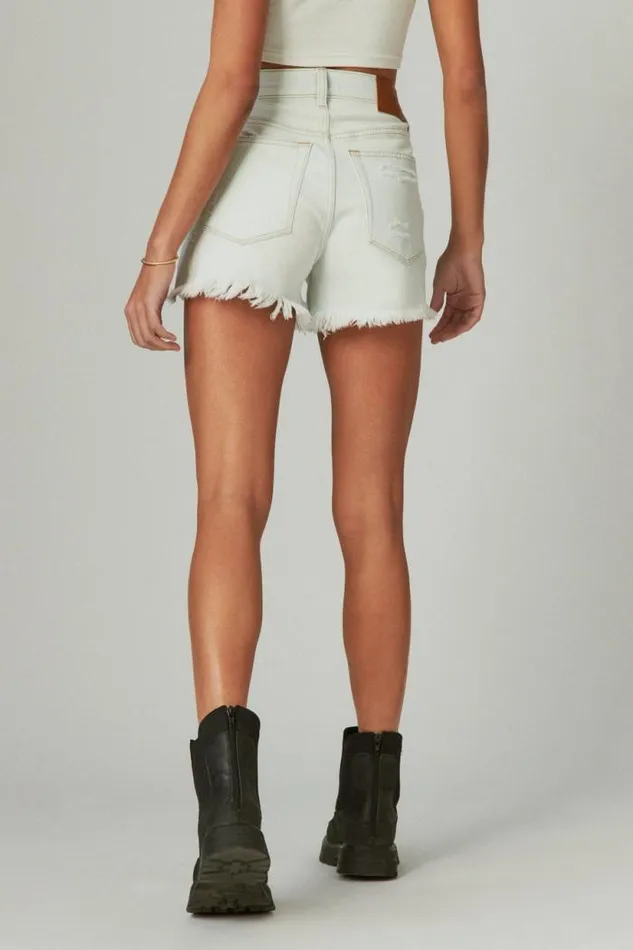 Lucky Brand High Rise Mom Short Time Zone Women Shorts