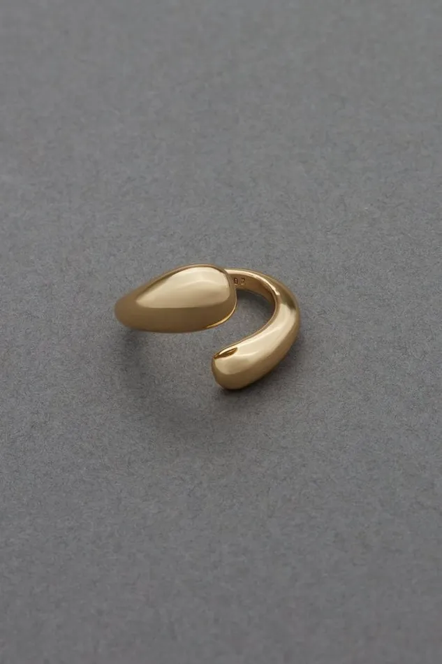 Lucky Brand High Shine Wrap Ring Gold Women Jewelry