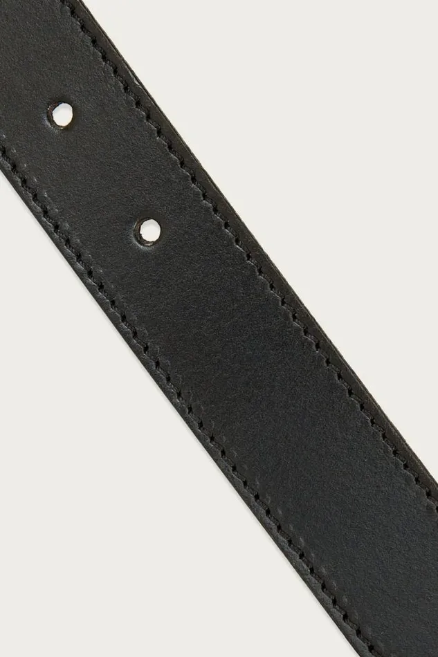 Lucky Brand Leather Belt With Double Ring Buckle Black Women Belts Lucky Brand Leather Belt With Double Ring Buckle Black Women Belts