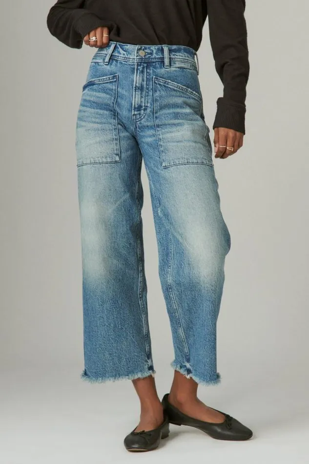 Lucky Brand Lucky Legend Crop Wide Leg Tough Luck Women Jeans