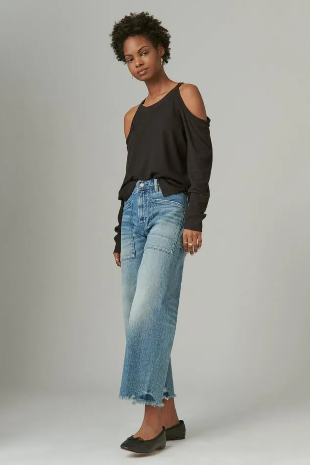 Lucky Brand Lucky Legend Crop Wide Leg Tough Luck Women Jeans