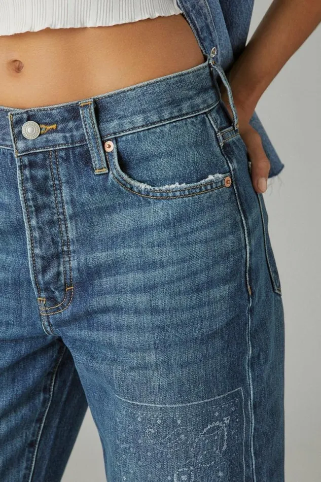 Lucky Brand Lucky Legend Paisley High Rise Drew Mom Aries Women Jeans