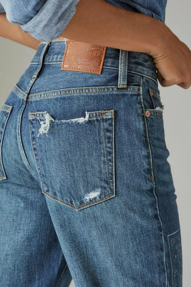 Lucky Brand Lucky Legend Paisley High Rise Drew Mom Aries Women Jeans