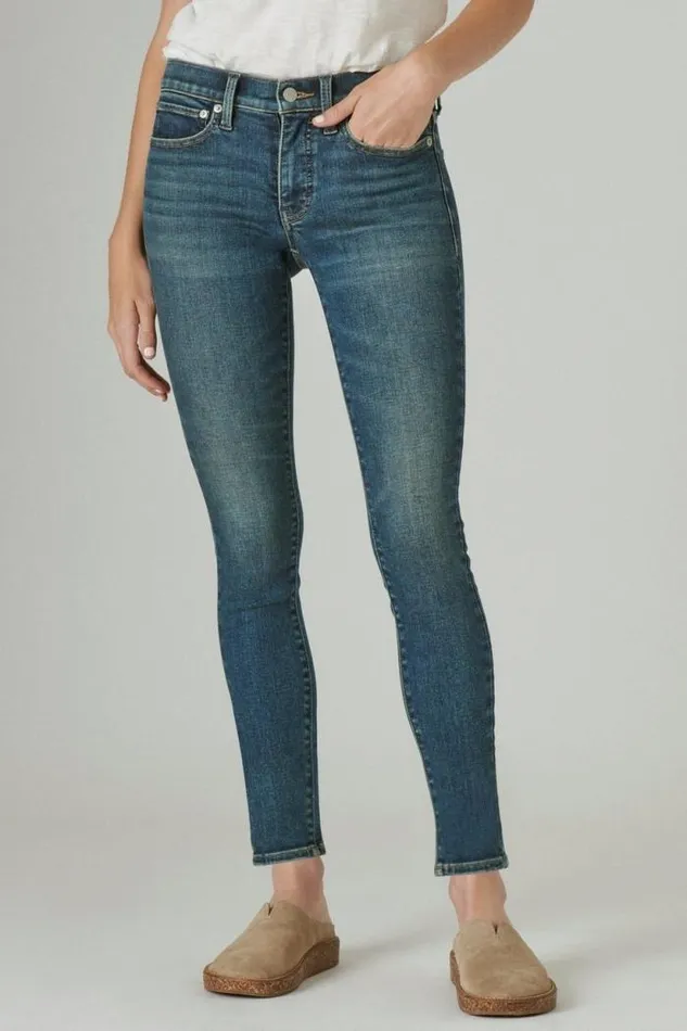 Lucky Brand Mid Rise Ava Skinny Lyell Women Jeans