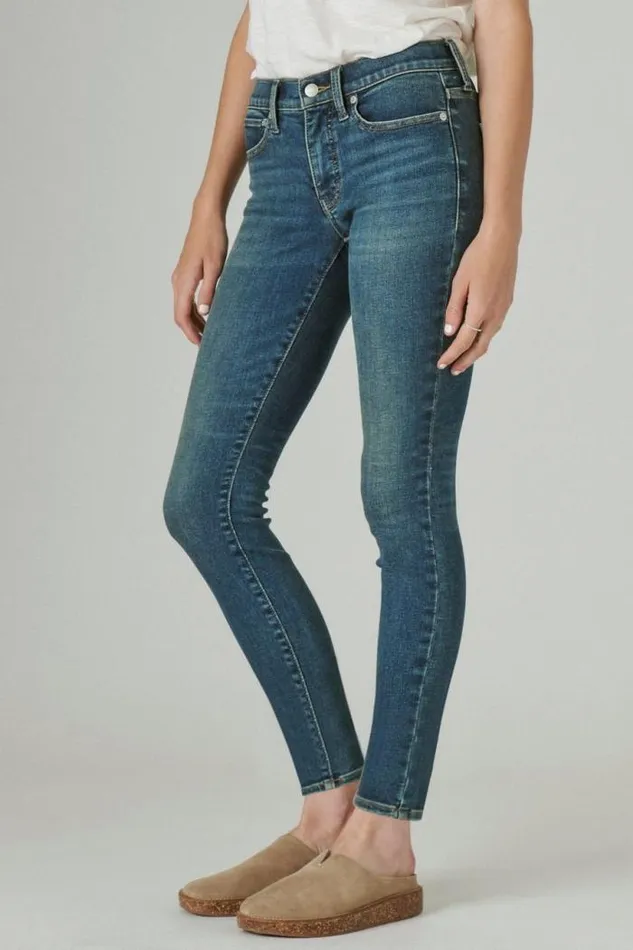 Lucky Brand Mid Rise Ava Skinny Lyell Women Jeans