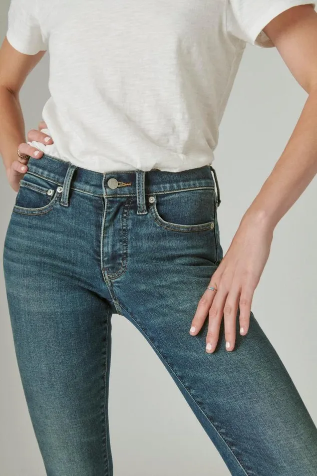 Lucky Brand Mid Rise Ava Skinny Lyell Women Jeans