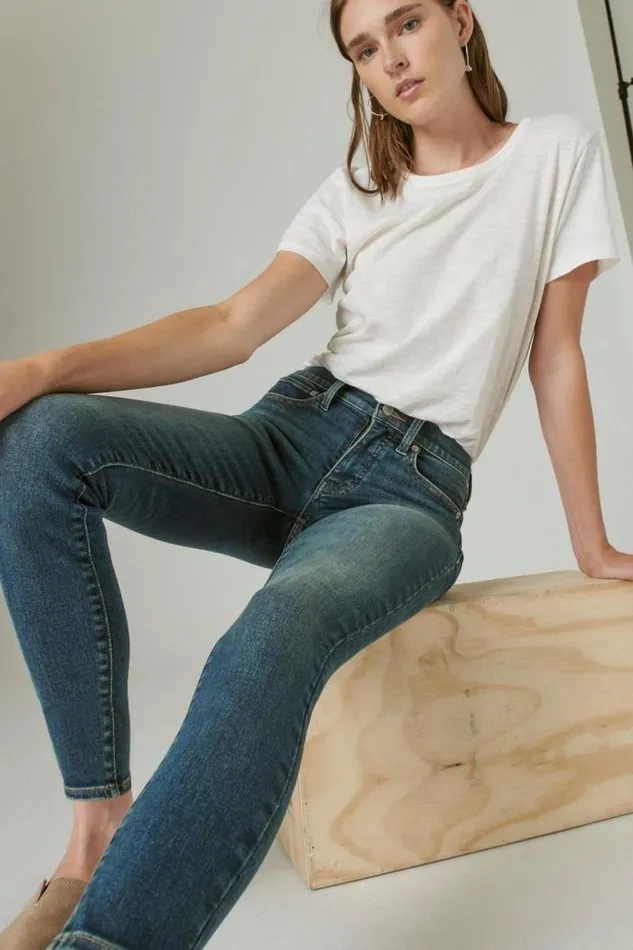 Lucky Brand Mid Rise Ava Skinny Lyell Women Jeans