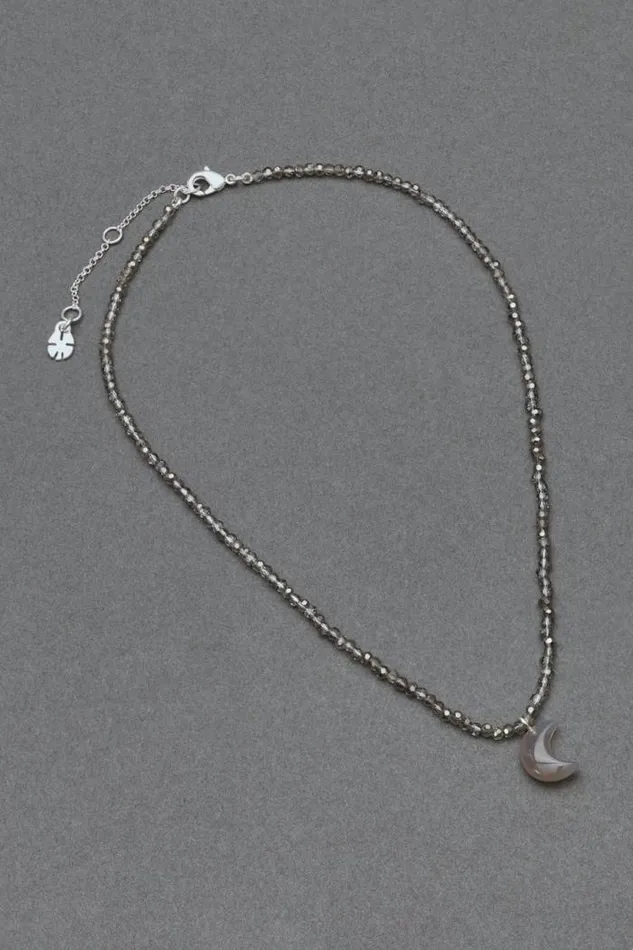 Lucky Brand Moon Collar Necklace Silver Women Jewelry