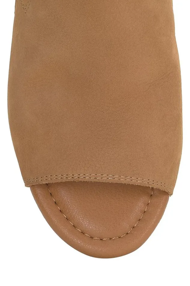 Lucky Brand Movisa Wedge Medium Dark Beige Women Shoes