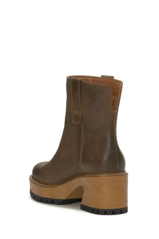 Lucky Brand Rhoslyn Lug Boot Open Brownrust Women Shoes