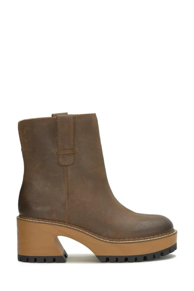 Lucky Brand Rhoslyn Lug Boot Open Brownrust Women Shoes