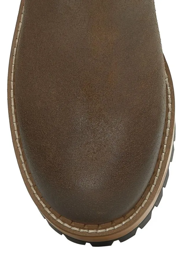 Lucky Brand Rhoslyn Lug Boot Open Brownrust Women Shoes