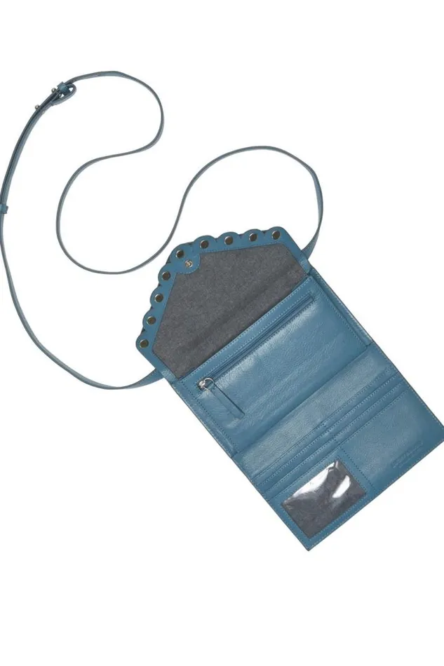 Lucky Brand Ruth Scalloped Crossbody Bag Open Blueturquoise Women Handbags