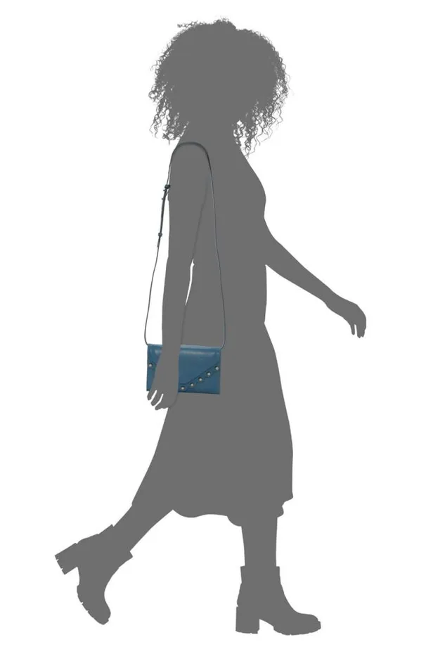 Lucky Brand Ruth Scalloped Crossbody Bag Open Blueturquoise Women Handbags