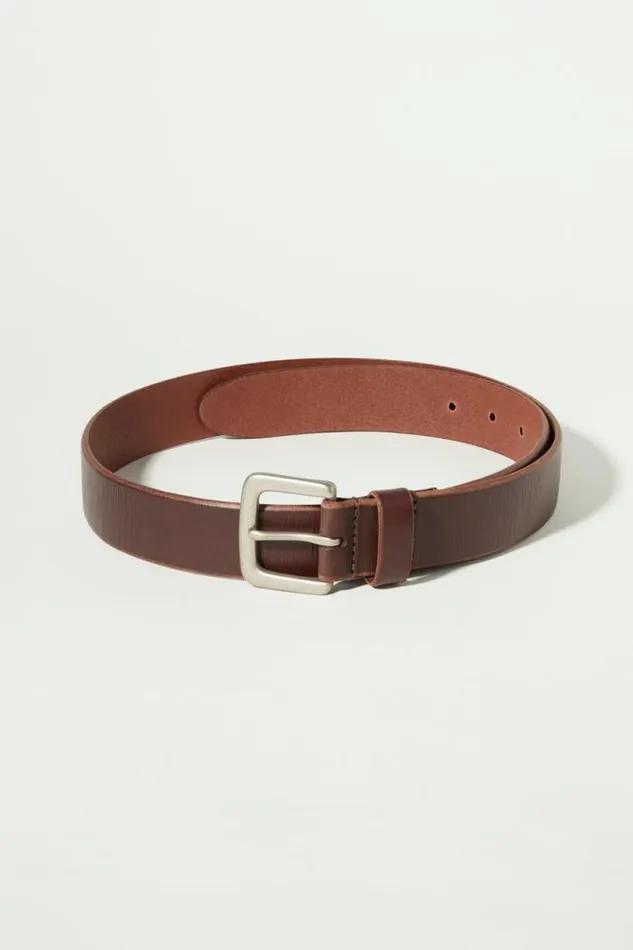 Lucky Brand Santa Fe Leather Belt Medium Brown Men Belts Lucky Brand Santa Fe Leather Belt Medium Brown Men Belts