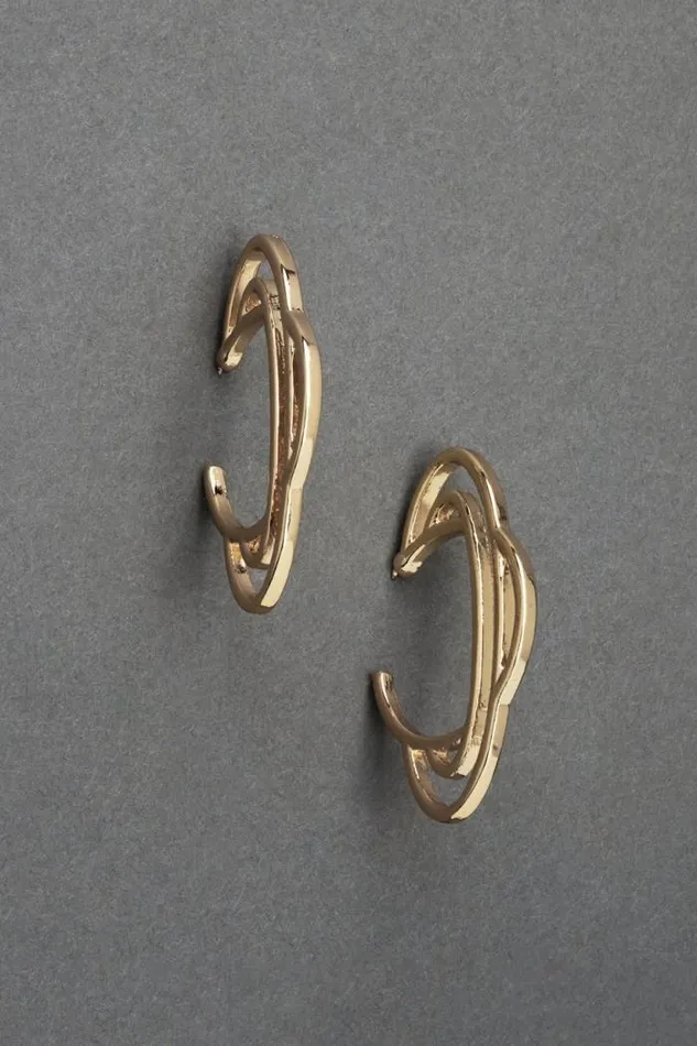 Lucky Brand Saturn Earring Gold Women Jewelry