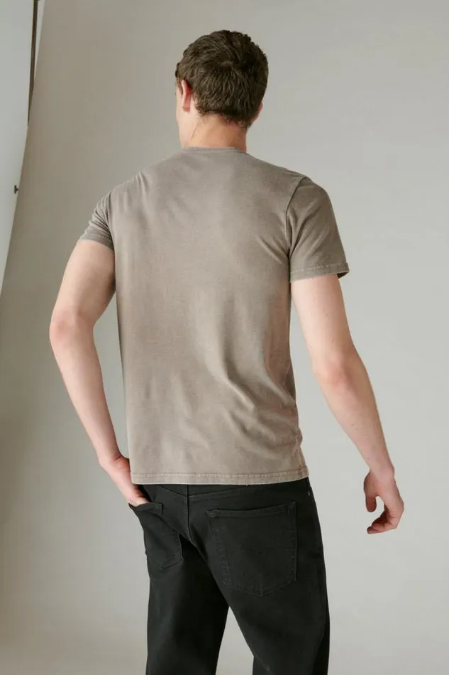 Lucky Brand Skull Club Tee Falcon Men Graphic Tees