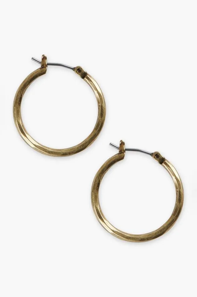 Lucky Brand Small Gold Hoop Gold Women Jewelry