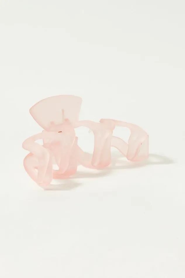 Lucky Brand Wavy Claw Light Pink Women Hair Accessories