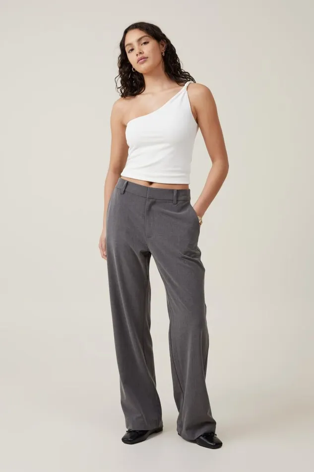 Luis Suiting Pant Charcoal Women Cotton On Pants
