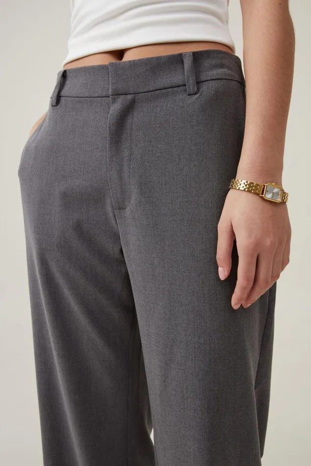 Luis Suiting Pant Charcoal Women Cotton On Pants