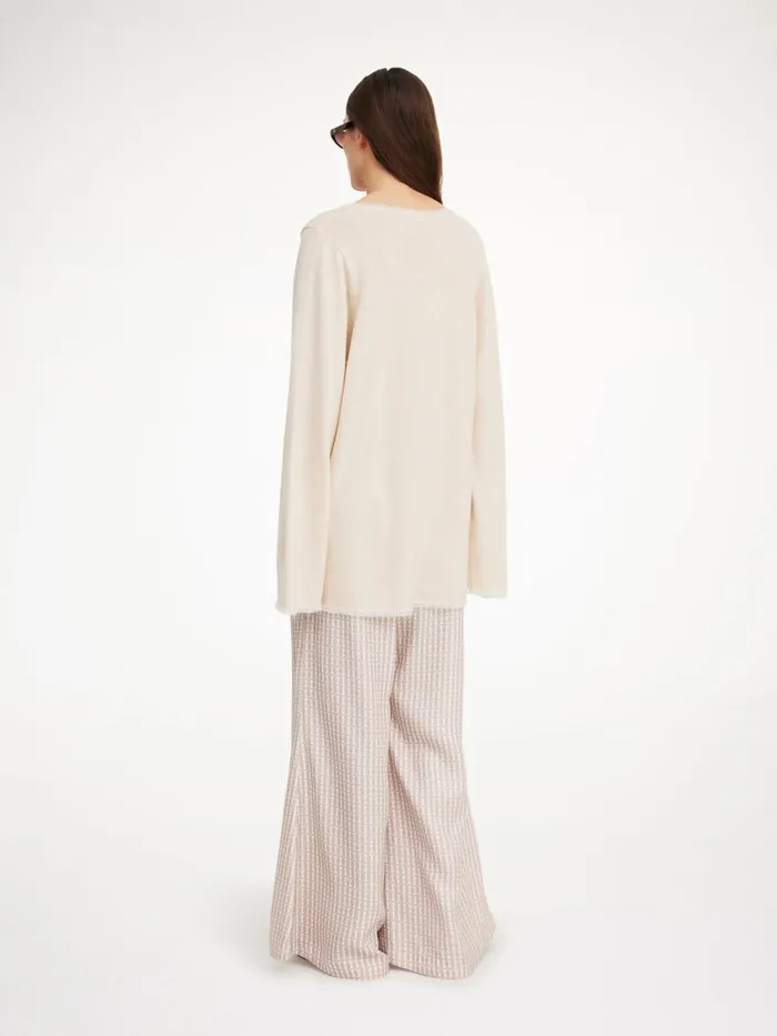 Luise Sweater Oyster Gray Women By Malene Birger Knitwear