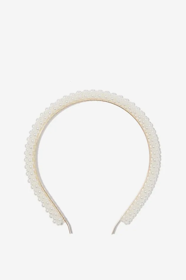 Luxe Headband Pearly Girls Cotton On Hair Accessories Luxe Headband Pearly Girls Cotton On Hair Accessories