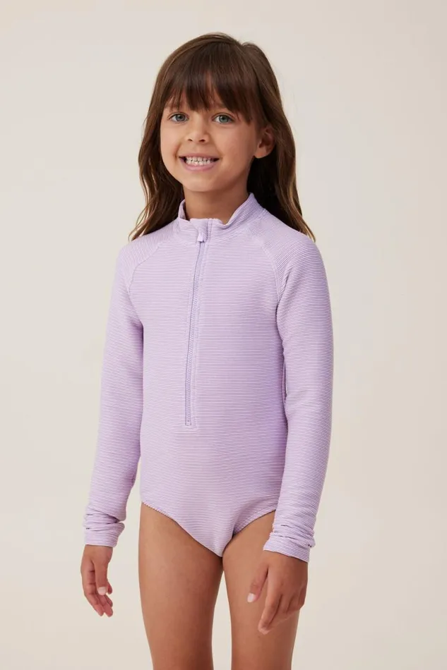 Lydia One Piece Lilac Dropsparkle Girls Cotton On Swimwear