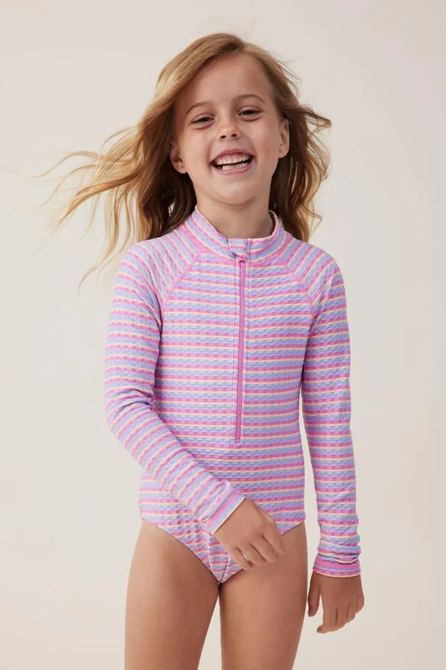 Lydia One Piece Multi Stripe Girls Cotton On Swimwear