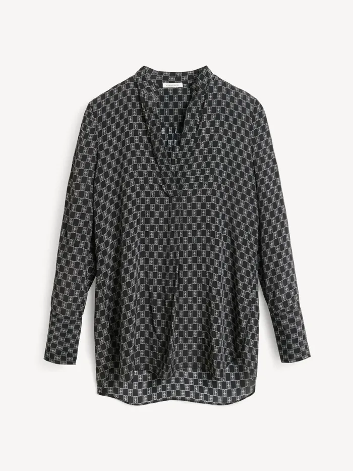 Mabillon Shirt Mono Lined 050 Women By Malene Birger Tops and Blouses