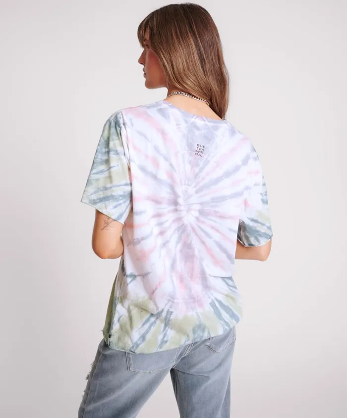 MADE IN HELL TIE DYE OVERSIZED TEE Women One Teaspoon Tees and Tanks
