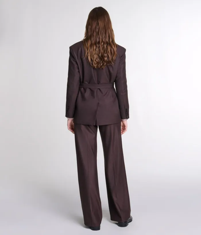 Maje Belted Suit Jacket Women Blazers and Jackets