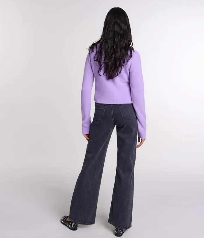 Maje Black Belted Baggy Jeans Women Pants and Jeans