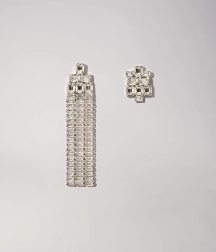 Maje Cascade Diamanteacute Earrings Women Jewelry