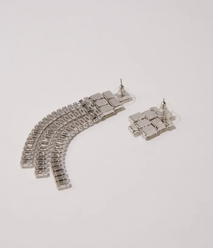 Maje Cascade Diamanteacute Earrings Women Jewelry