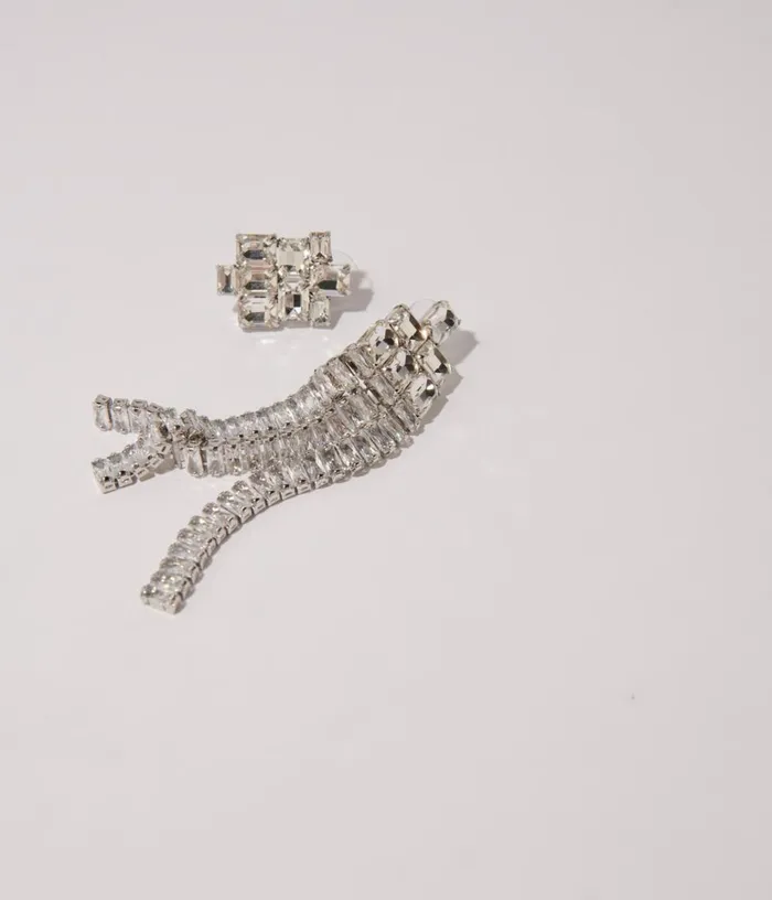 Maje Cascade Diamanteacute Earrings Women Jewelry