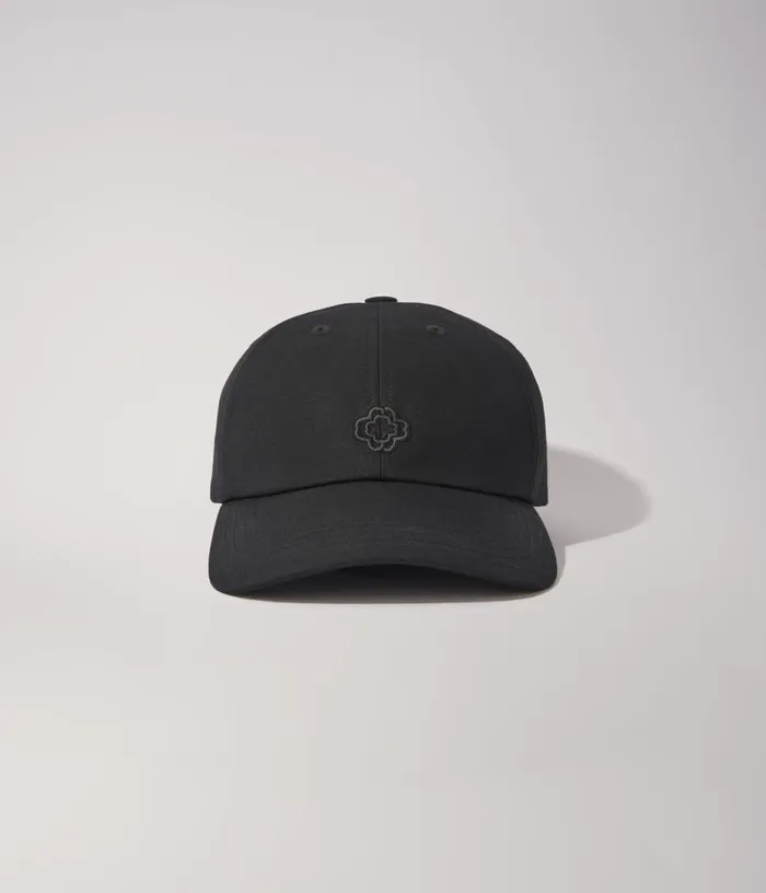 Maje Cotton Cap With Goldtone Buckle Women Hats