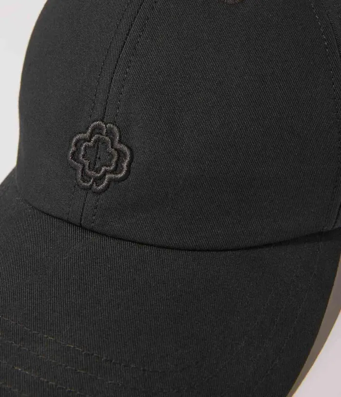 Maje Cotton Cap With Goldtone Buckle Women Hats
