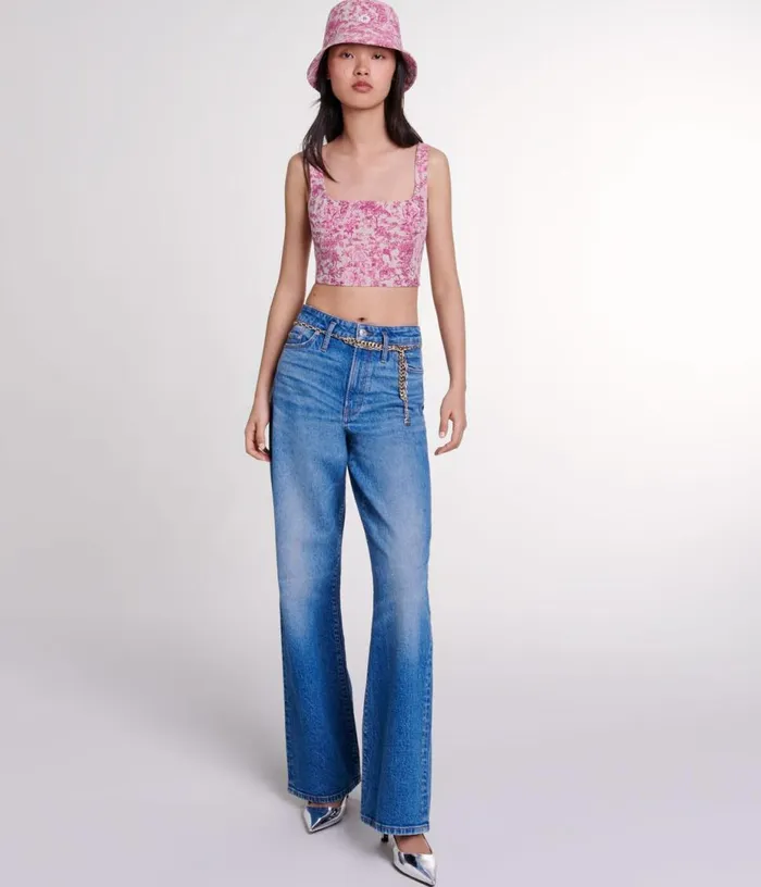 Maje Crop Top Women Tops and Shirts
