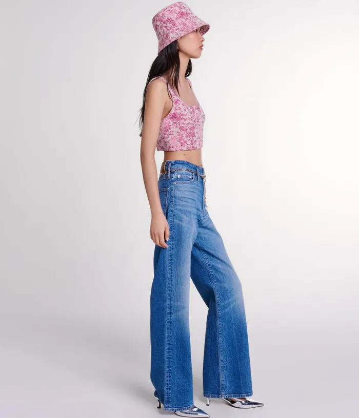 Maje Crop Top Women Tops and Shirts