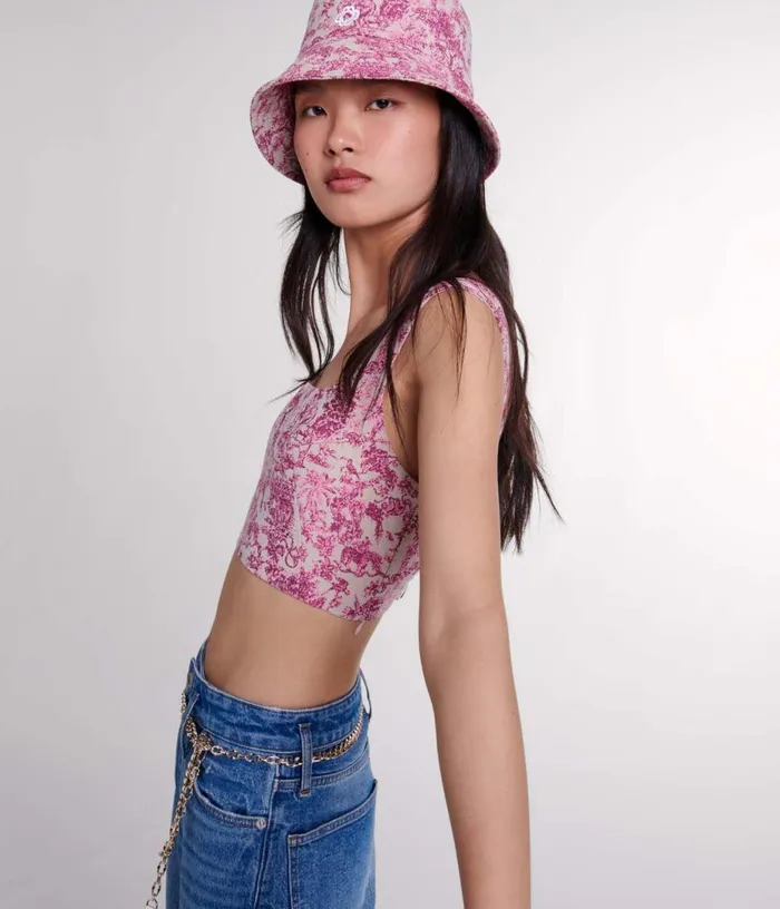 Maje Crop Top Women Tops and Shirts