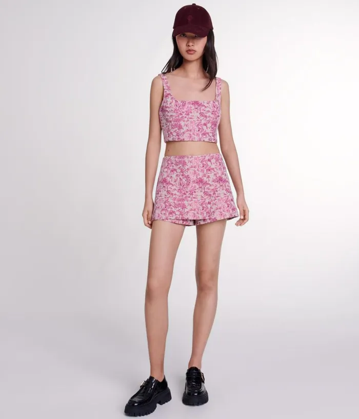 Maje Crop Top Women Tops and Shirts