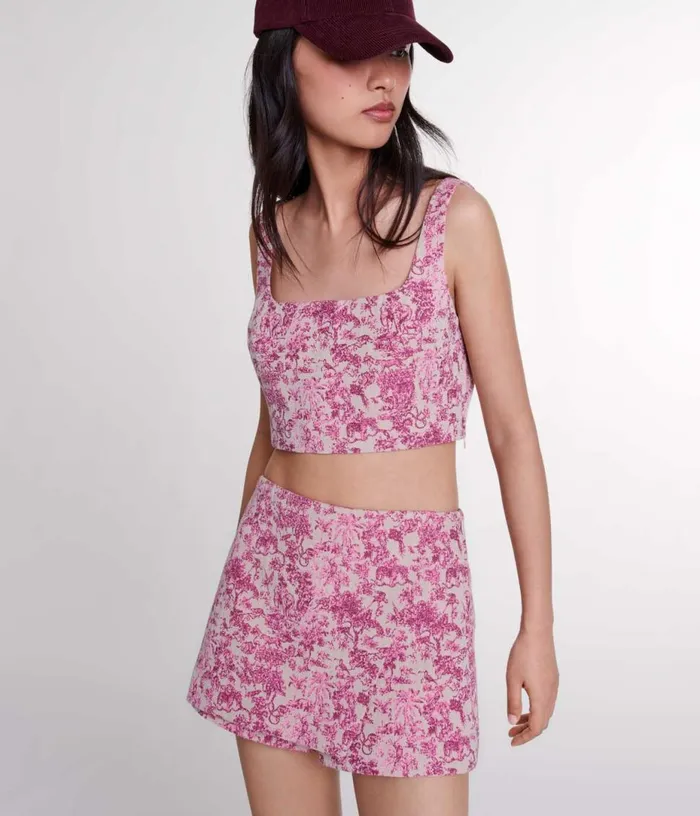 Maje Crop Top Women Tops and Shirts