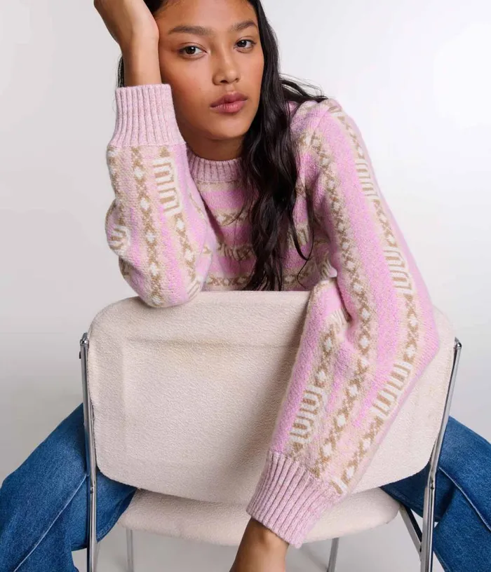 Maje Jacquard Jumper Women Sweaters and Cardigans
