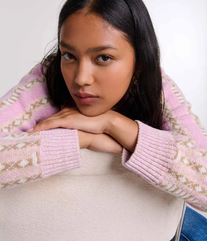 Maje Jacquard Jumper Women Sweaters and Cardigans