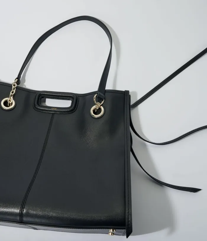 Maje Leather Tote Bag Women Shoulder Bags
