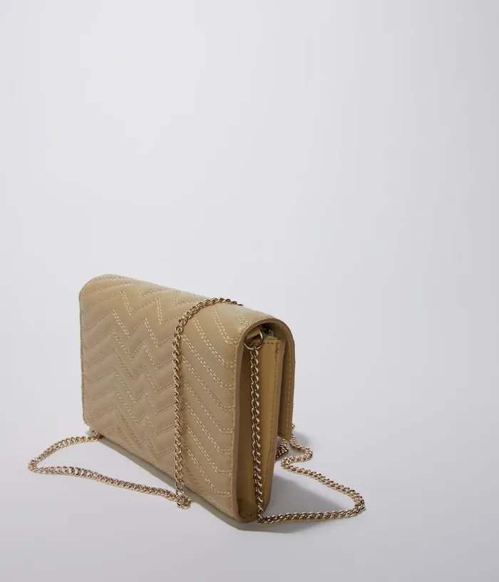 Maje Leather Wallet On Chain Women Small Leather Goods