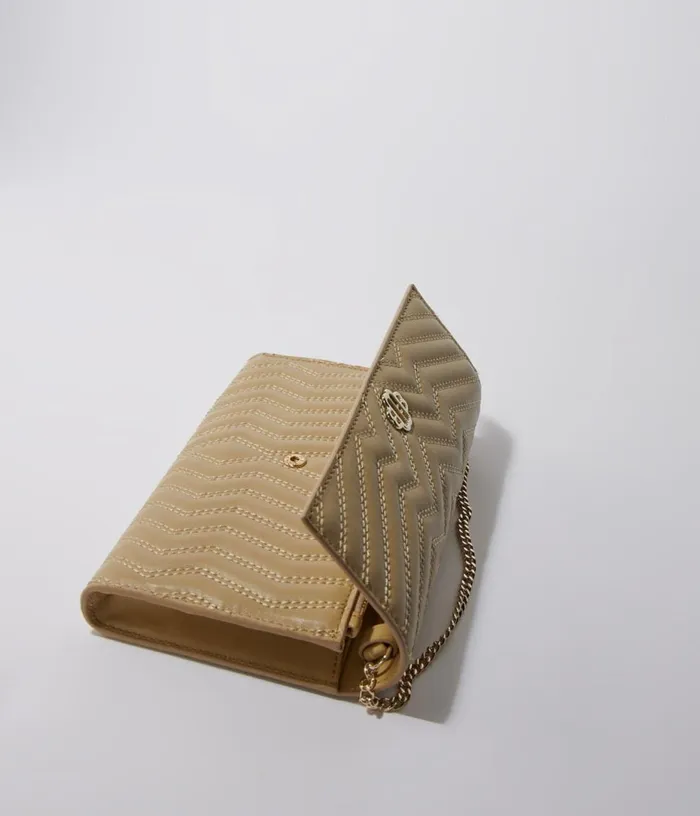 Maje Leather Wallet On Chain Women Small Leather Goods