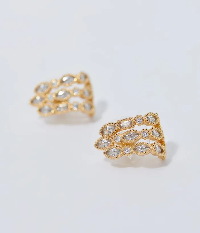 Maje Rhinestone Earrings Women Jewelry