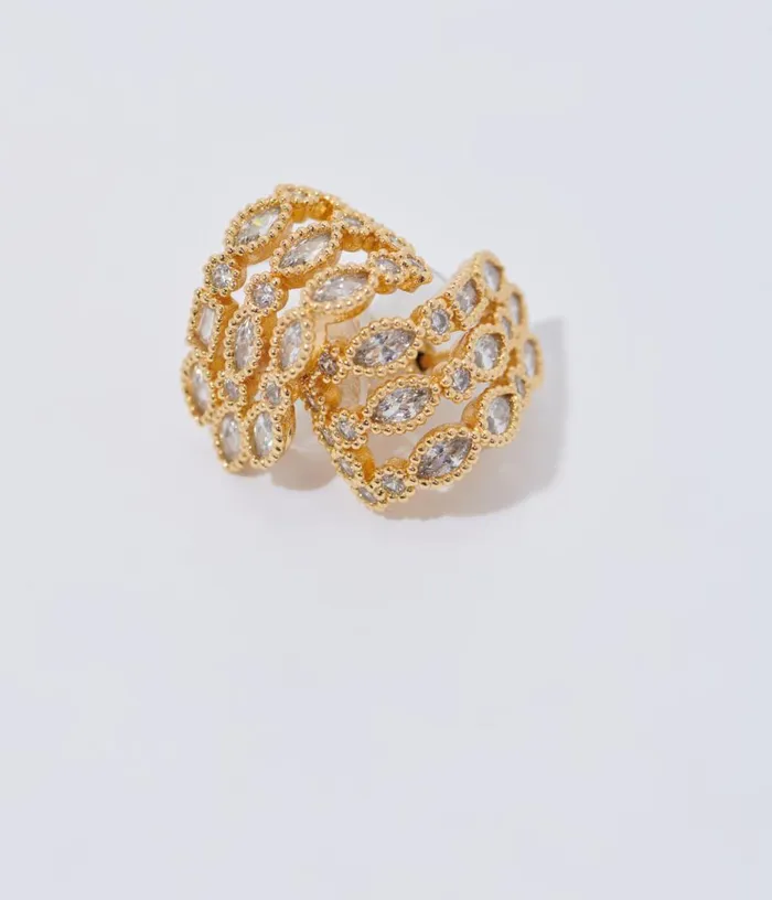 Maje Rhinestone Earrings Women Jewelry